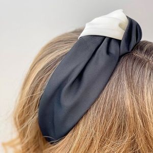 Black and White Top Twist Headband